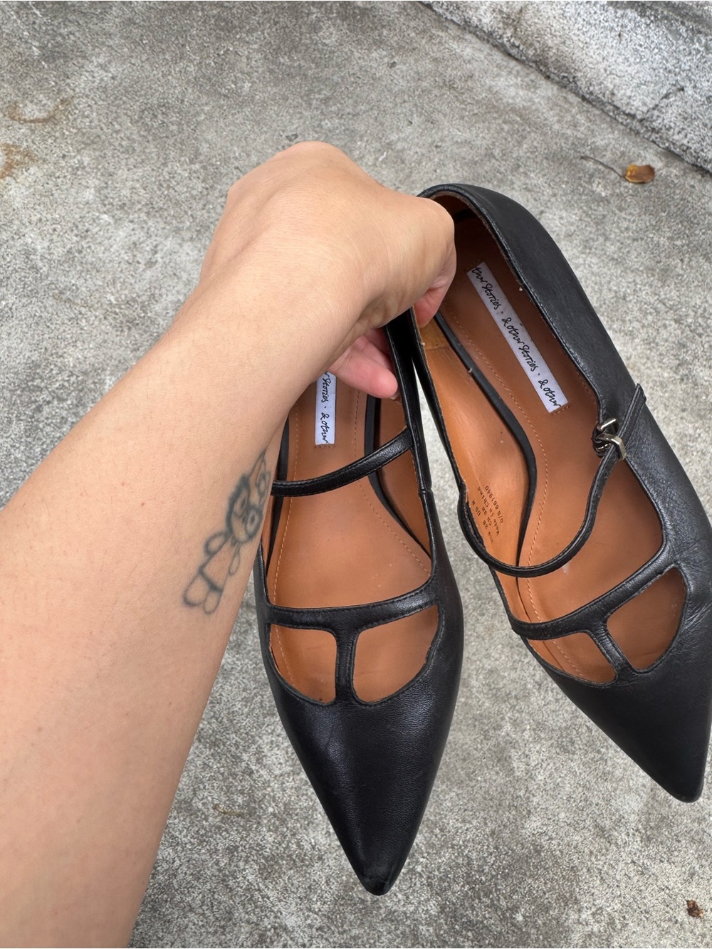 & Other Stories Black Pointed Mary Jane Flats - Picture 7 of 7